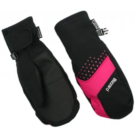 Juniorské lyžiarske rukavice palčiaky BLIZZARD Mitten junior ski gloves, black pink