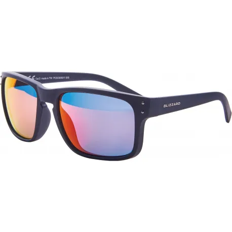 Slnečné okuliare BLIZZARD Sun glasses PCSC606011, rubber black + gun decor points, 65-17-135