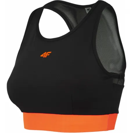 Dámska tréningová športová podprsenka 4F SPORTS BRA-H4Z20-STAD011-70S-ORANGE