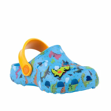 Chlapčenské kroksy (rekreačná obuv) COQUI Little Frog light blue light orange