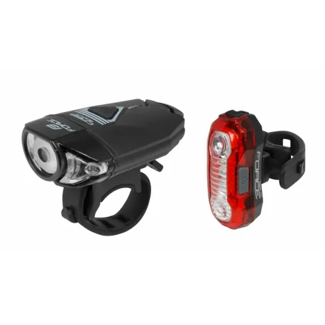 Svetlo na bicykel FORCE EXPRESS USB FRONT REAR