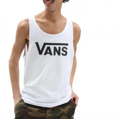 Pánske tričko s krátkym rukávom VANS CLASSIC TANK-WHITE-BLACK