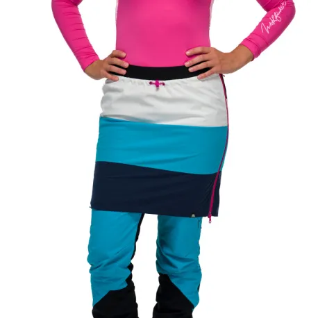 Dámska sukňa na skialp NORTHFINDER Polartec Alpha direct JARABA-skybluerose
