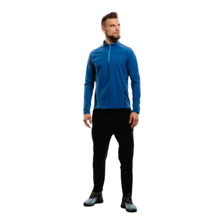Pánska bežecká mikina s 1 2 zipsom ANTA LS Tee-852215403-3-22_Q1-Titanium Blue