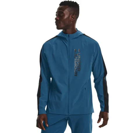 Pánska bežecká bunda UNDER ARMOUR UA OutRun the STORM Jacket-BLU