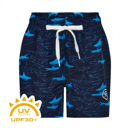 Chlapčenské plavky COLOR KIDS Swim shorts short AOP-dress blues