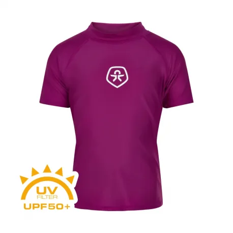 Dievčenské tričko na kúpanie COLOR KIDS T-shirt solid, festival fuchsia