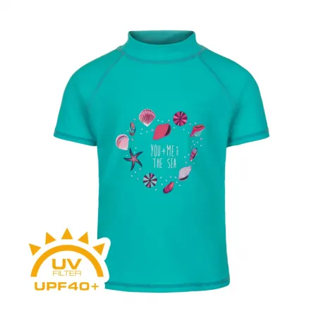 Dievčenské tričko na kúpanie COLOR KIDS T-shirt w. print-atlantis