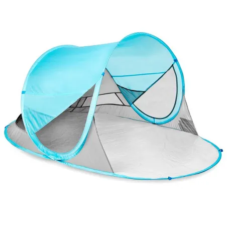 Plážový stan SPOKEY STRATUS Self-folding UV 40 60x80x5 - light blue