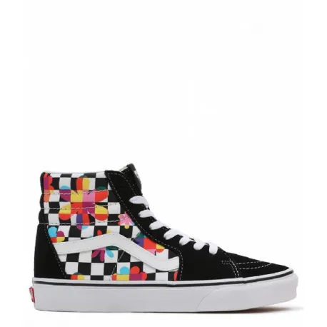 Dámska vychádzková obuv VANS UA SK8-HI (Floral Checkerboard) black true white