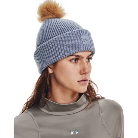 Dámska zimná čiapka UNDER ARMOUR UA Halftime Ribbed Pom-PPL