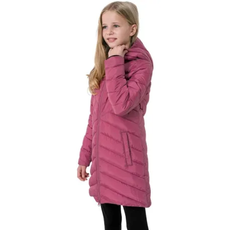 Dievčenská bunda 4F JUNIOR GIRLS JACKET JKUDP003-53S-DARK PINK