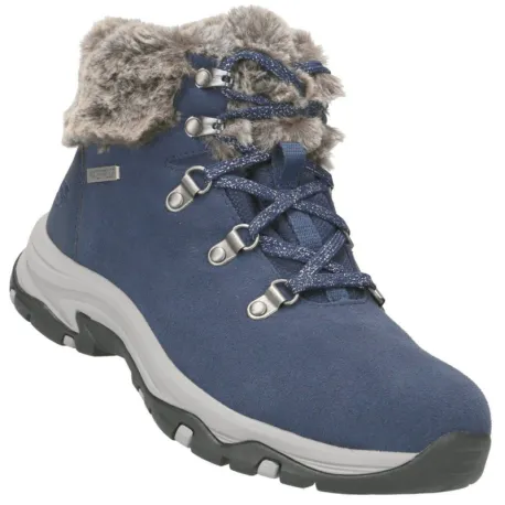 Dámske členkové zimné topánky SKECHERS Trego Falls Finest navy