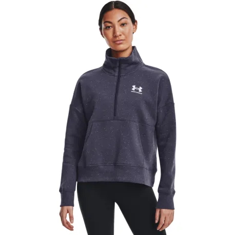 Dámska tréningová mikina s 1 2 zipsom UNDER ARMOUR Rival Fleece HZ-GRY-1373030-558