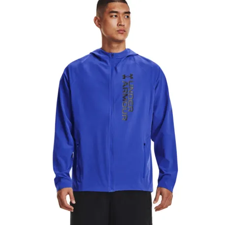 Pánska tréningová bunda UNDER ARMOUR UA OUTRUN THE STORM JACKET-BLU-1361502-486