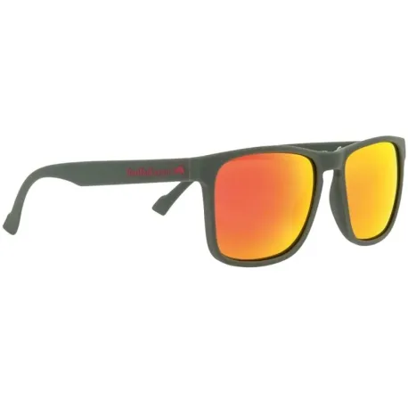 Slnečné okuliare RED BULL SPECT LEAP-006P, matt olive green rubber, brown with red mirror, CAT3, POL, 55-17-14