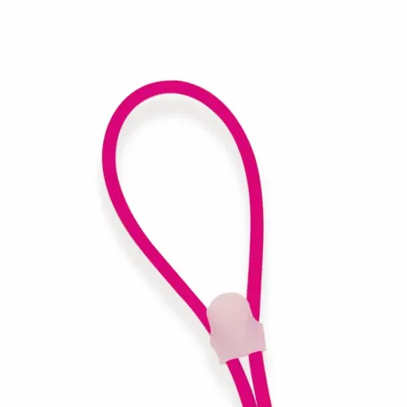 Šnúrka na okuliare CENTROSTYLE Silicon cord stopper zipp M - pink
