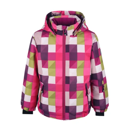 Dievčenská lyžiarska bunda COLOR KIDS Ski jacket AOP, AF 10.000, festival fuchsia 740688.5885