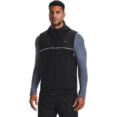 Pánska tréningová vesta UNDER ARMOUR UA AF Storm Hooded Vest-BLK