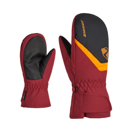 Lyžiarske rukavice palčiaky ZIENER LORIANO AS(R) MITTEN glove junior, red cabin