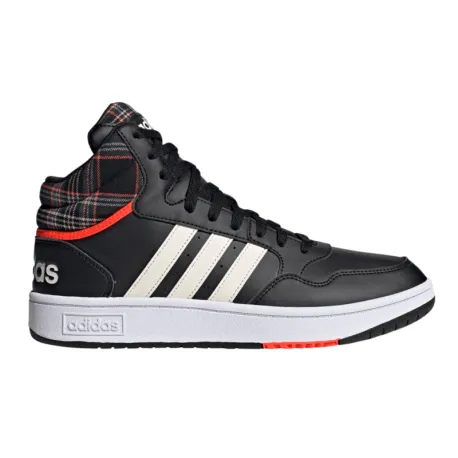 Pánska rekreačná obuv ADIDAS Hoops 3.0 Mid core black cloud white grey two