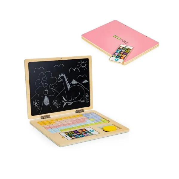 Detský notebook - magnetická vzdelávacia tabuľa v akcii