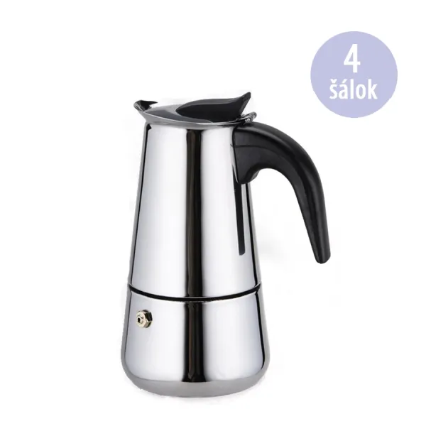 Arise KPS-400 Moka kávovar nerezový, 4 šálky