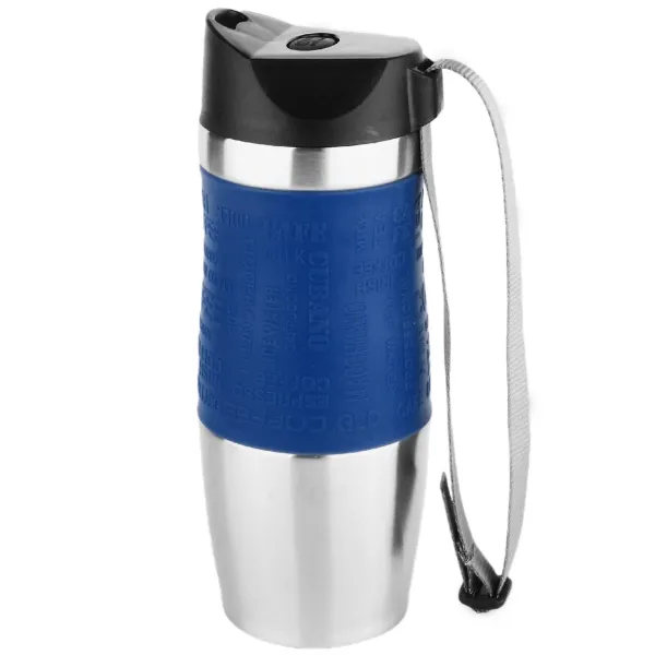 ODELO OD1219 Termohrnček s popruhom, 0,380 L, modrý