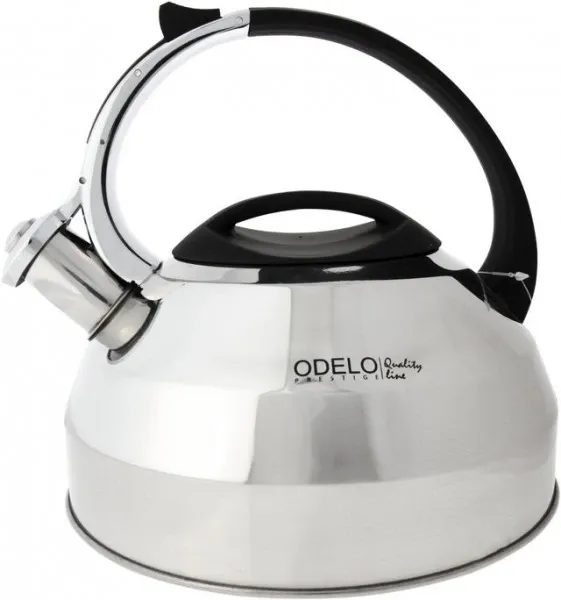 ODELO ODELO, OD1442 Nerezová kanvica, čajník s píšťalkou NOVIO čierny, 2,7 L