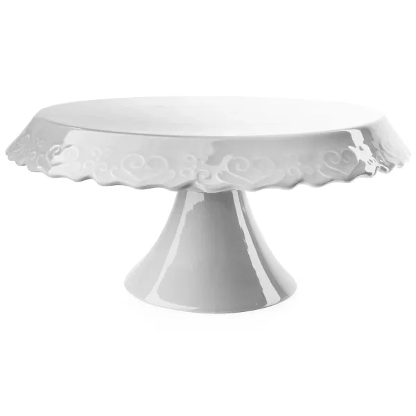 Affek Design MX0643 Podnos na tortu Patera, sivý,  25,5 x 13,3 cm