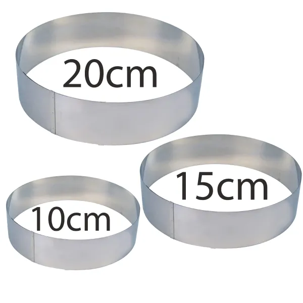 Cake Baking Tool No.77462 Vykrajovacia forma, 3 ks Kruh