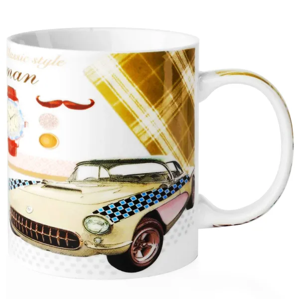 Affek Design MX7810  Šálka s uchom, Classic style Gentleman 340ml