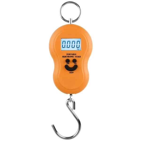 TFY Portable1-Orange Váha na batožinu a ryby digitálna, prenosná 50 kg