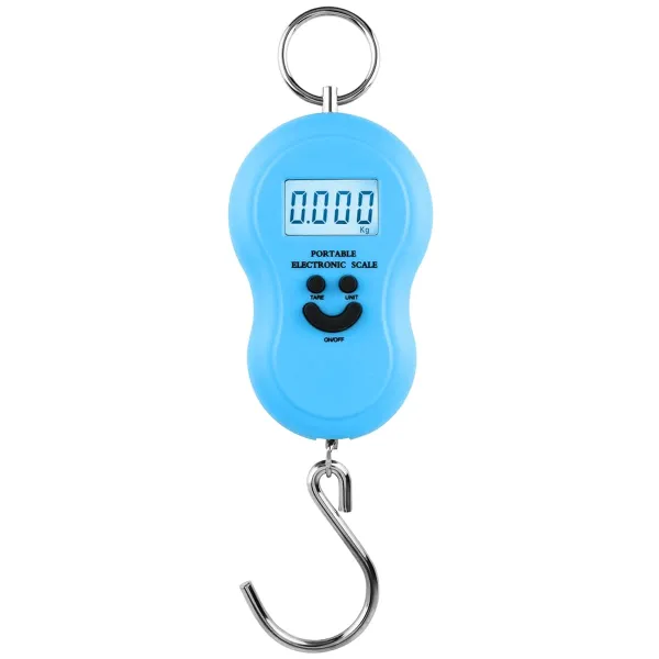 TFY Portable2-Blue Váha na batožinu a ryby digitálna, prenosná 50 kg