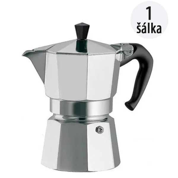 Arise 1 DB-OS Moka kávovar na prípravu espresa, 1 šálka