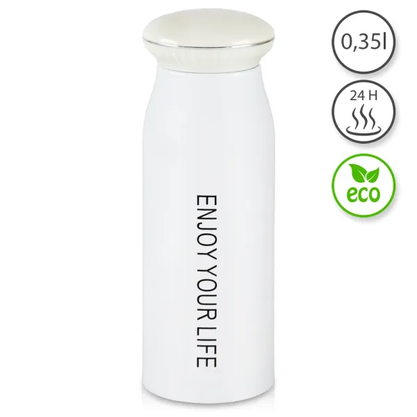 TFY No.93172WHITE Termoska na kávu a čaj, 0,35 L