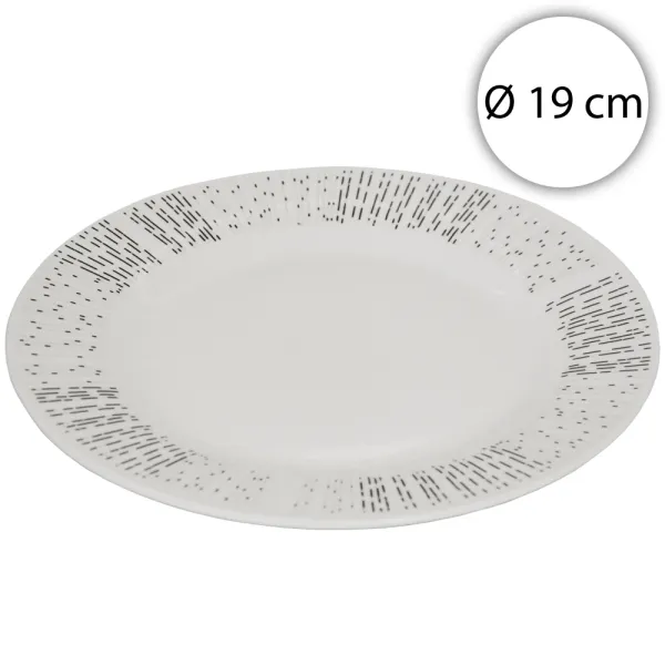 Affek Design MX9319 Porcelánový dezertný tanier, okrúhly 19cm
