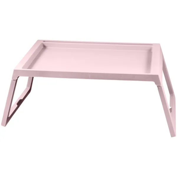DIHOME DI2644 Servírovací stolík do postele plastový, 54,4x35,7x26,3cm, ružová