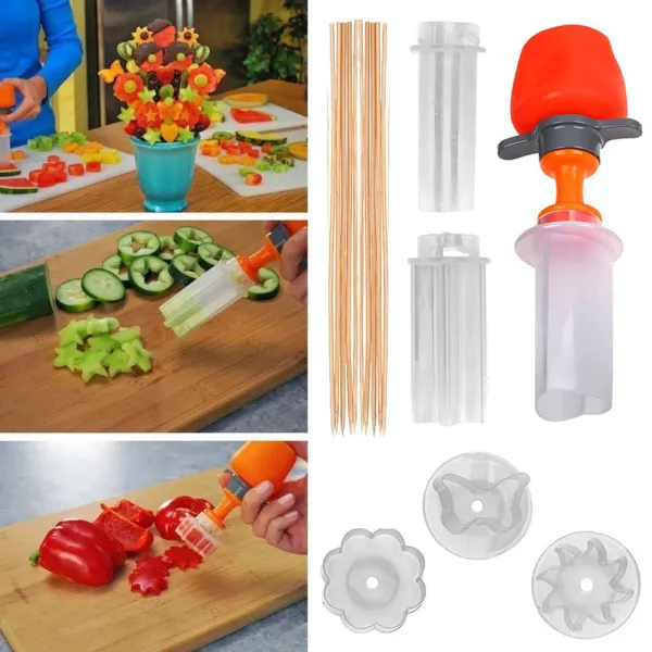 TFY Pop Chef 8460 Vykrajovače na ovocie a zeleninu, 6ks