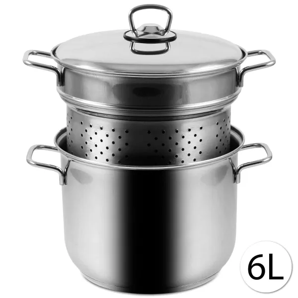 ARIAN 9490 Nerezový gastro hrniec na špagety, 22cm, 6L
