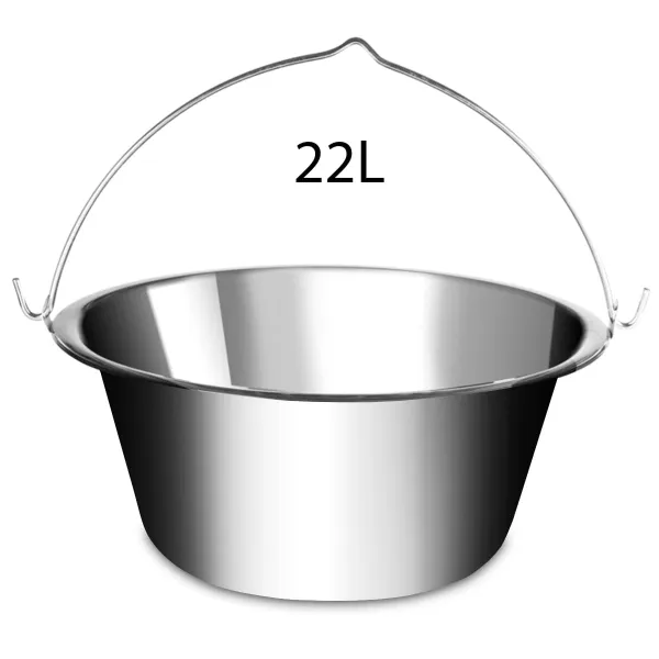 Lux LK-22 Nerezový kotlík na guláš  KLASIK, 22l