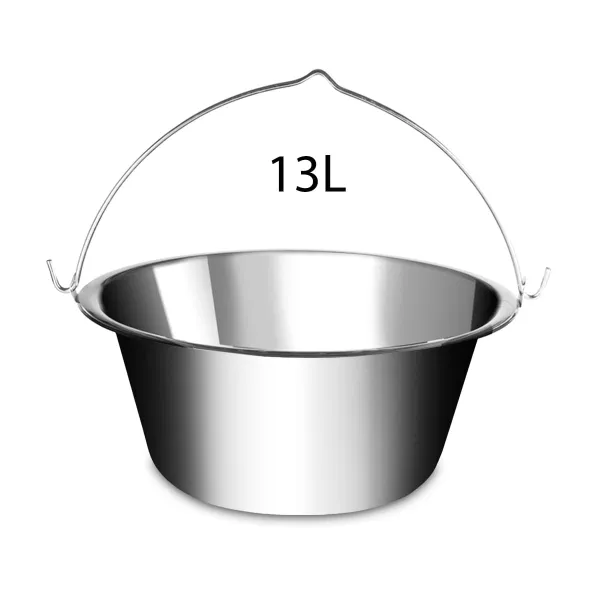 Lux LK-13 Nerezový kotlík na guláš  KLASIK, 13l