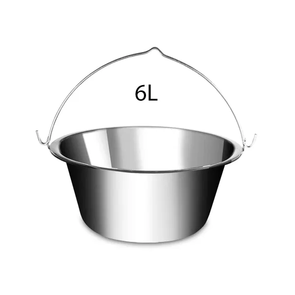 Lux LK-6 Nerezový kotlík na guláš  KLASIK, 6l