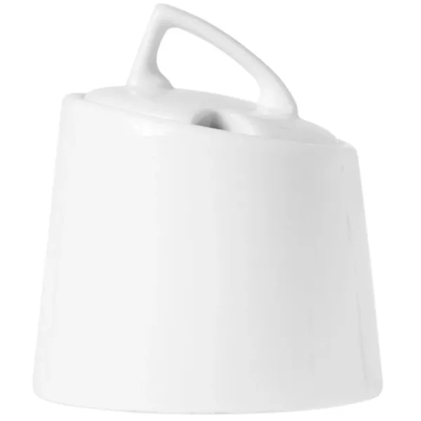 HomeDelux HD12059 Porcelánová cukornička s vekom 9cm, biela
