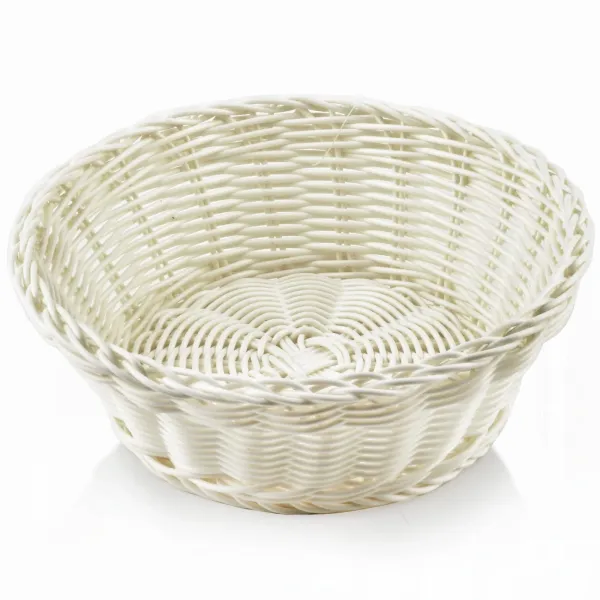 Affek Design HIWI7066 Plastový košík na chlieb, pečivo, smotanový, 20x8cm