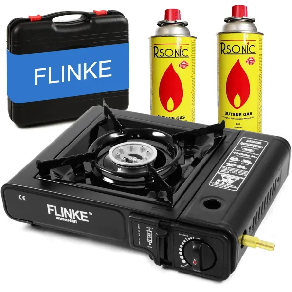 Flinke 8206 Plynový varič v kufríku + 2 kartuše