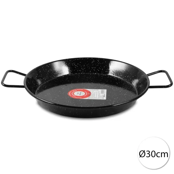 Garcima 13385 Smaltovaná paella panvica, 30cm