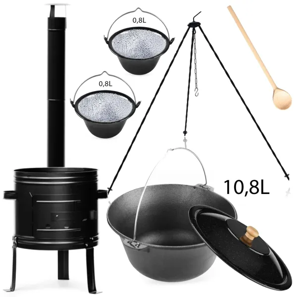 Perfect Home Kotlíková súprava 10,8L so servírovacími kotlíkmi 0,8L, 7ks