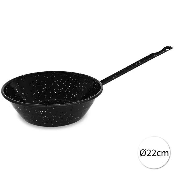 Garcima 13377 Smaltovaná paella panvica 22 cm