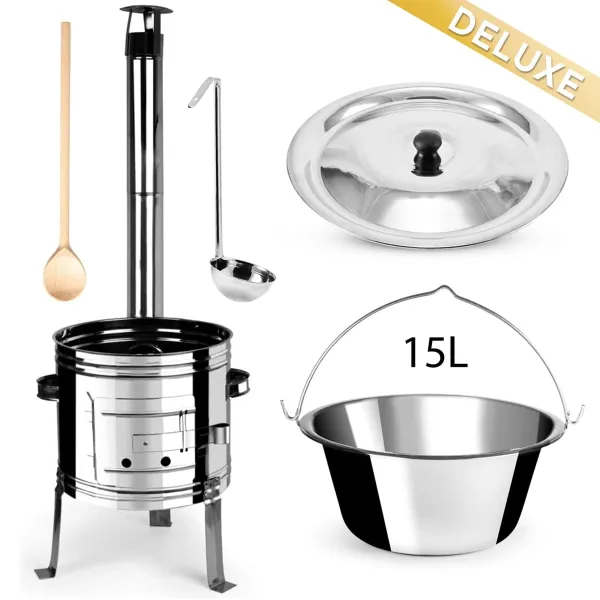 Perfect Home Set-37 DELUXE Kotlíková súprava 15 L, 5 ks